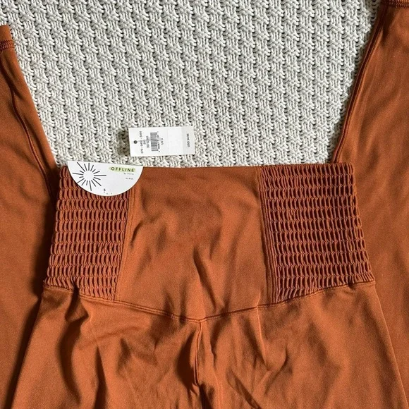 Offline by Aerie Rust Leggings - Picture 3 of 7